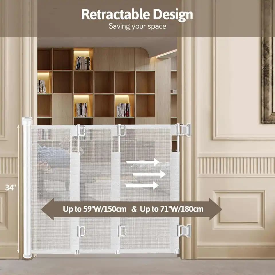 Retractable Guard Gate ‎- بوابة ‏امان ‏قابلة ‏للسحب image 5