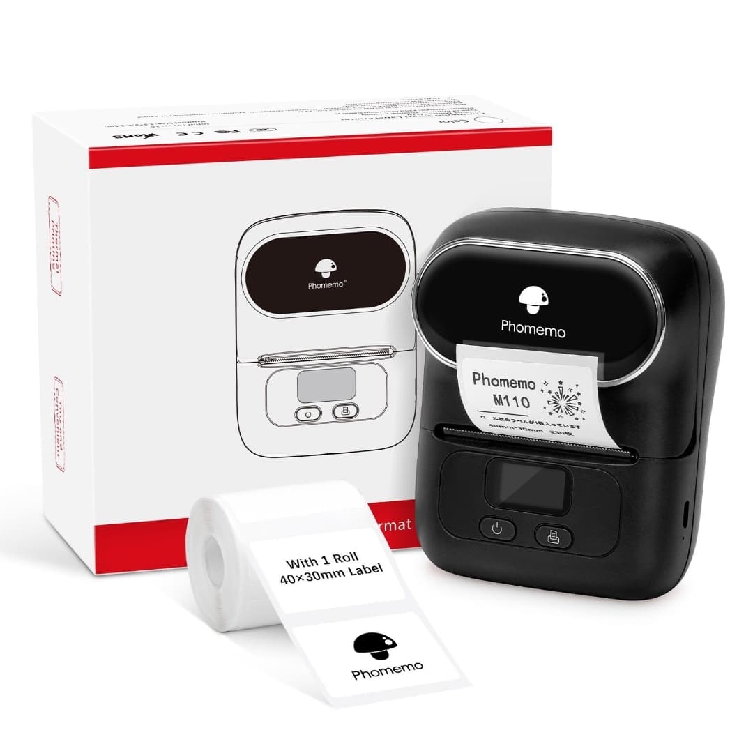 Portable Business Thermal stickers Printer  ‎M110- الطابعة ‏الفورية