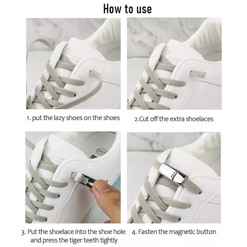 Pair of Shoelace Magnet Clip ‎- زوج ‏من ‏توصيلة ‏مغنطيسية ‏للاحذية image 3