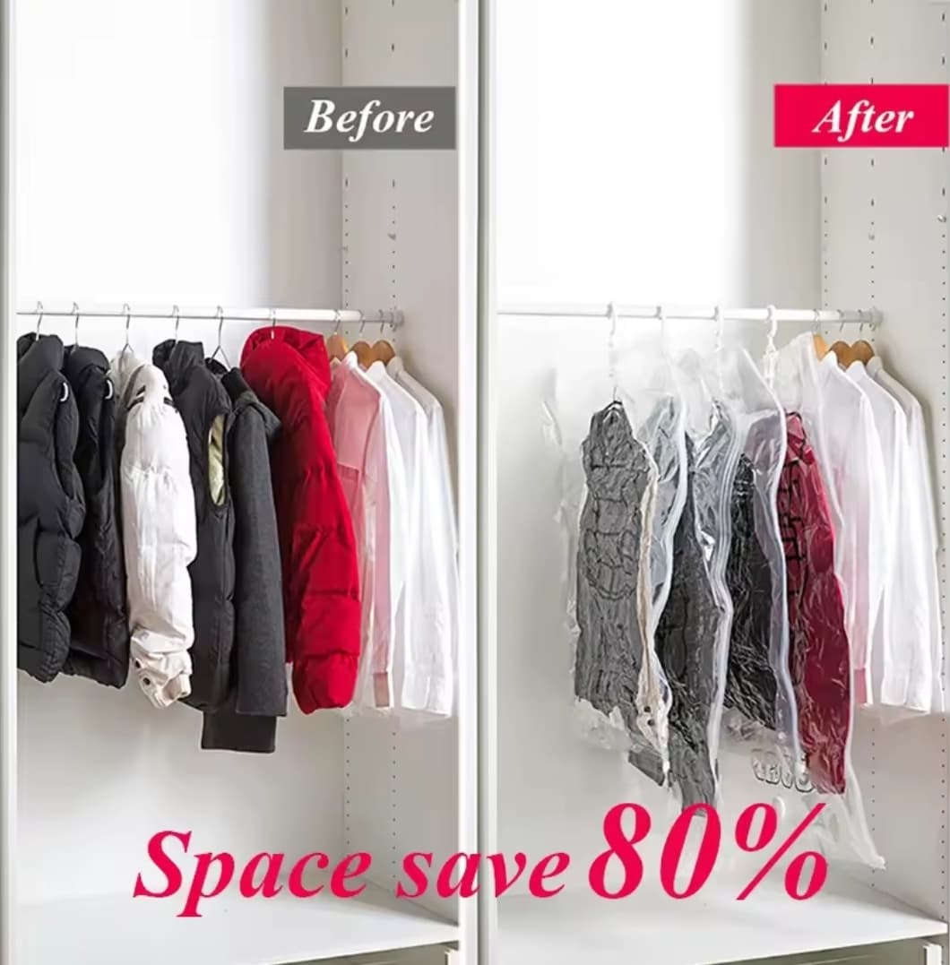 Vaccume Clothing Storage Bag ‎- اكياس ‏شفط ‏للتخزين image 3