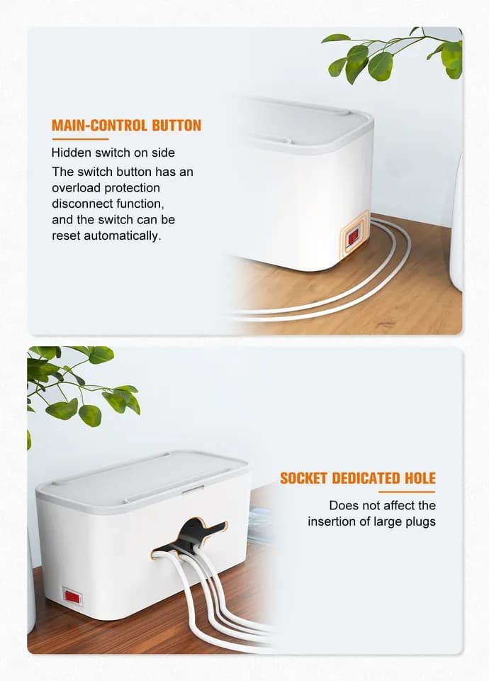 Upgraded LDNIO Strip Box ‎- علبة ‏تنظيم ‏الكهرباء image 4