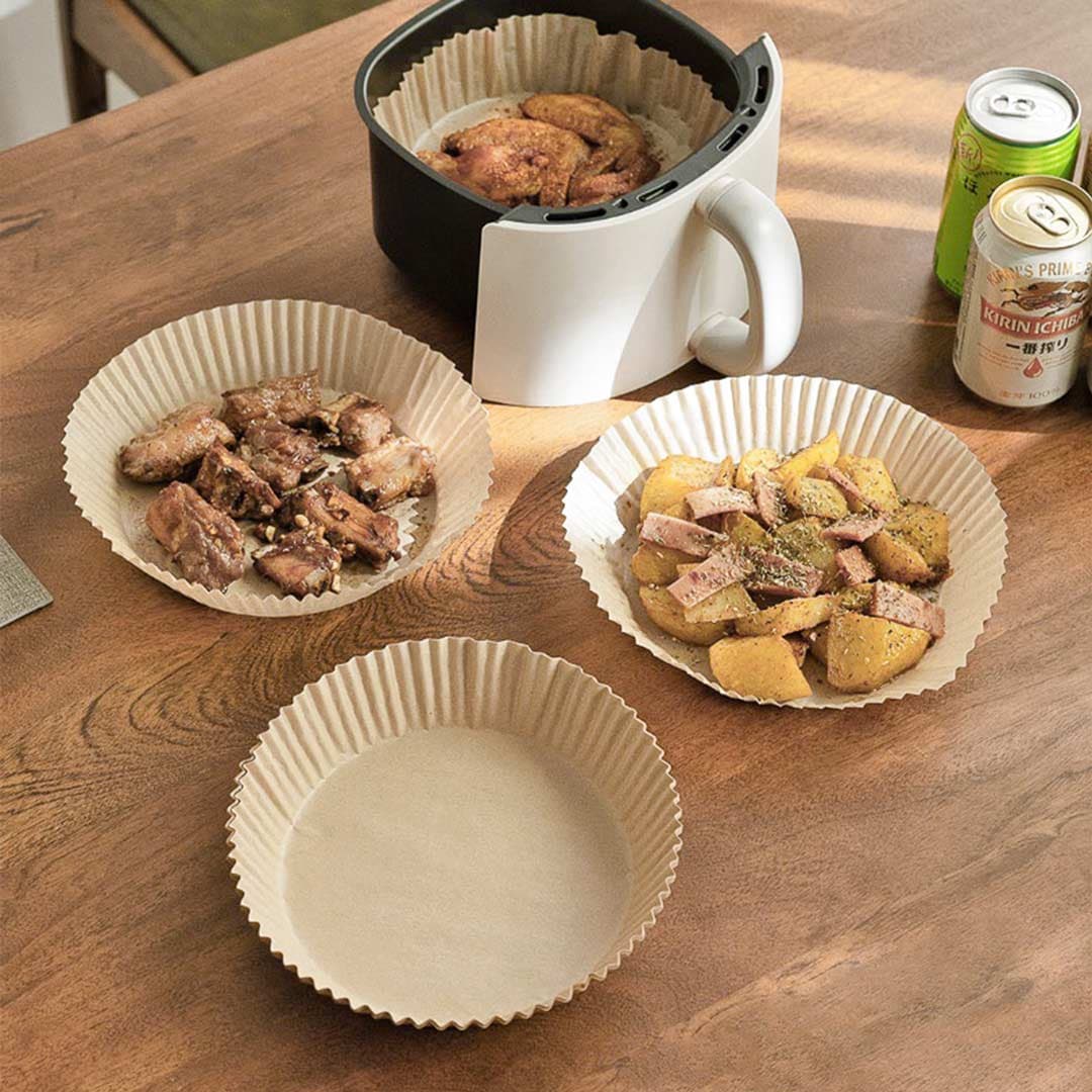 100pcs Air Fryer Liners ‎- صحون ‏الاير ‏فراير ‏ image 2