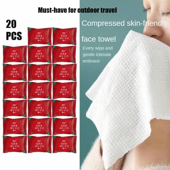 20 ‏pcs compressed Towels ‎- ‏٢٠ ‏حبة ‏فوطة ‏مضغوطة ‏