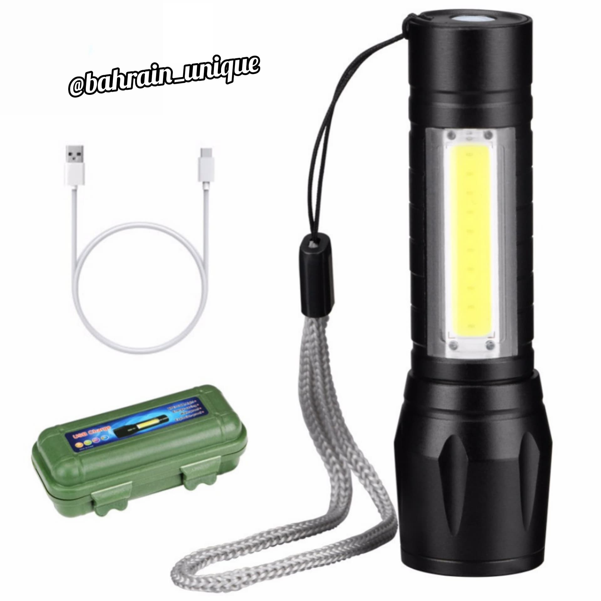 USB torch light ‎- مصباح ‏يدوي