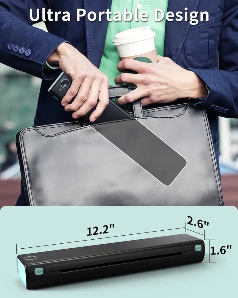M08F portable wireless A4 ‏Thermal Printer ‎- طابعة ‏متنقلة image 8
