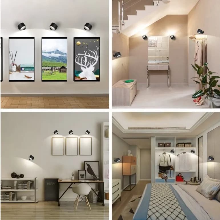 wireless led wall light ‎with remote- اضاءة ‏قابلة ‏للشحن ‏مع ‏ريموت image 3
