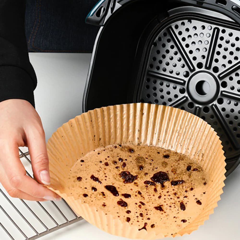 100pcs Air Fryer Liners ‎- صحون ‏الاير ‏فراير ‏ image 4