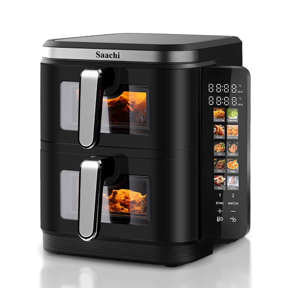 Saachi ‎Double ‎Air ‎Fryer ‎4796D ‎- ‏اير ‏فراير ‏طبقتين ‏