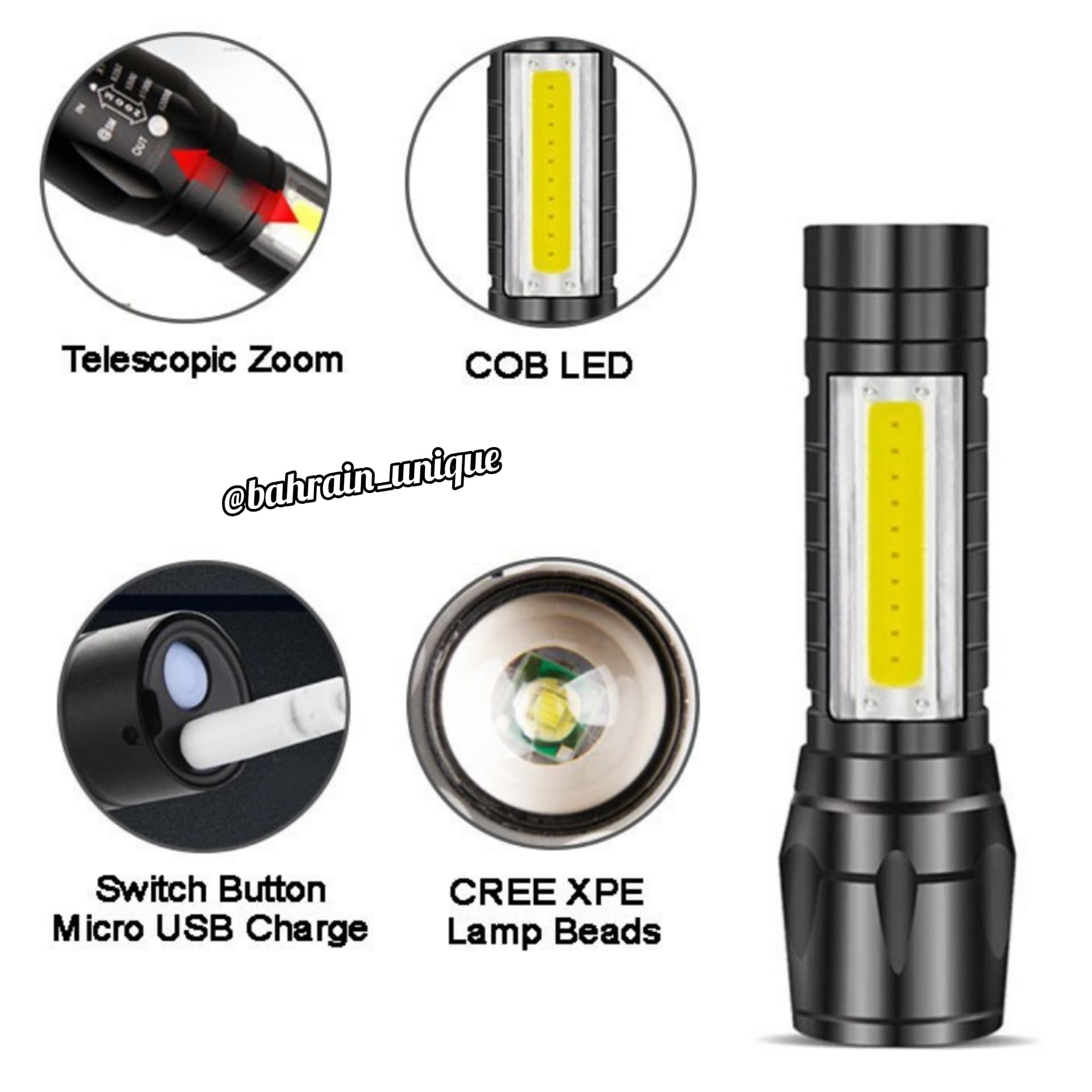 USB torch light ‎- مصباح ‏يدوي image 2