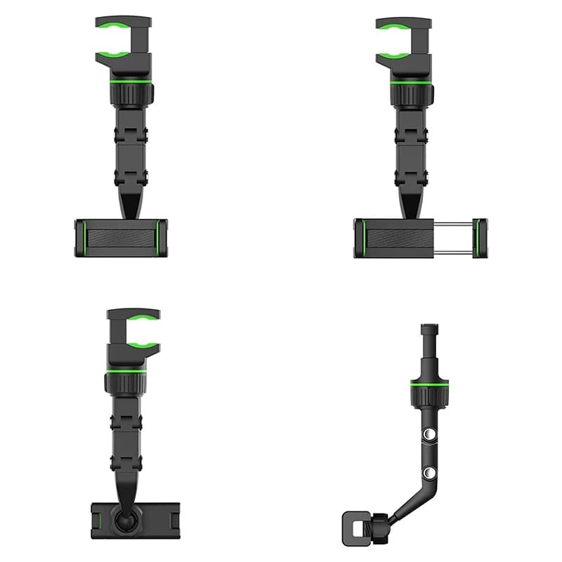 Car Mirror Phone Mount (Black) ‎- حامل الموبايل للسيارة image 2