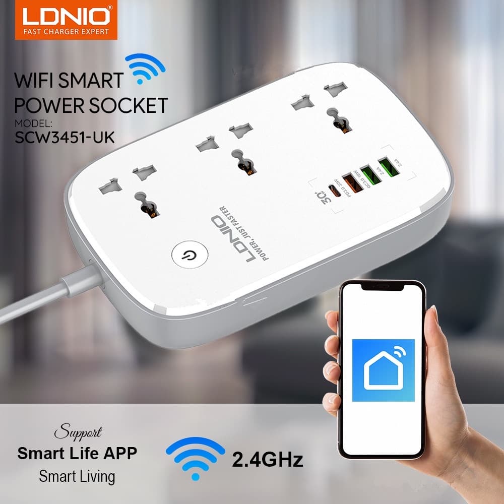 Ldnio Smart Power Strip ‎- وصلة ‏كهرباء ‏وايفاي image 3
