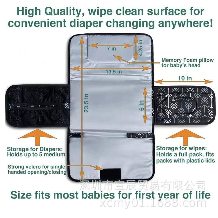 Diaper Changing Pad ‎- شنطة ‏تبديل ‏الحفاظات ‏ image 3