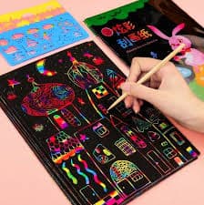 Rainbow Scratch Papers ‎(9pcs) - ‏اوراق ‏رسم ‏السحرية ‏٩ ‏اوراق