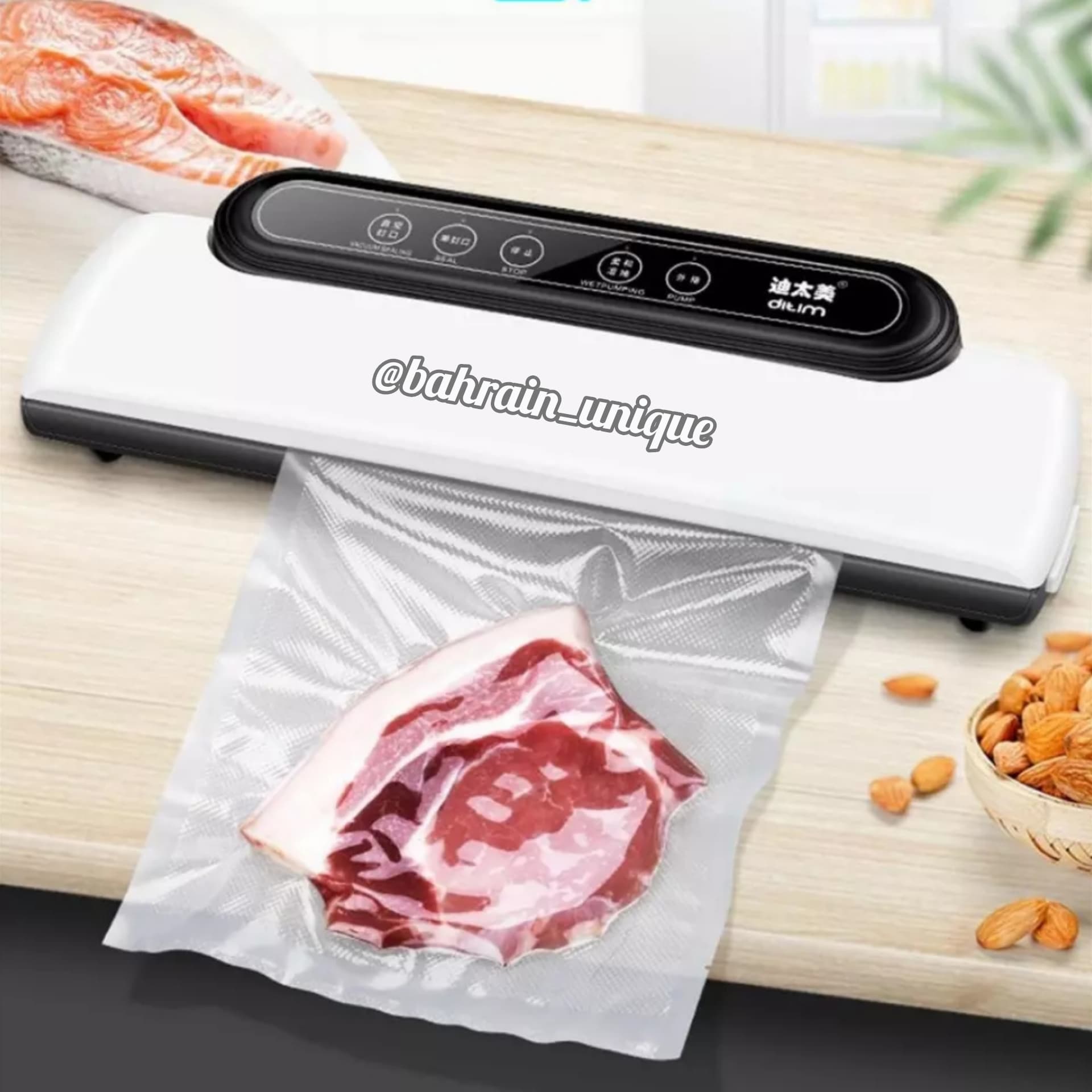 Food Vacuum Sealer ‎(100 ‏free ‎bags ‎)- ‏جهاز ‏حفظ ‏الطعام image 4