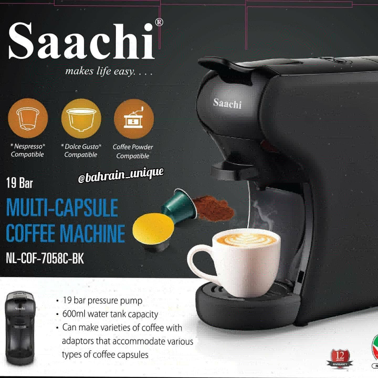 Saachi 3in1 coffe machine  - جهاز القهوة ٣في١