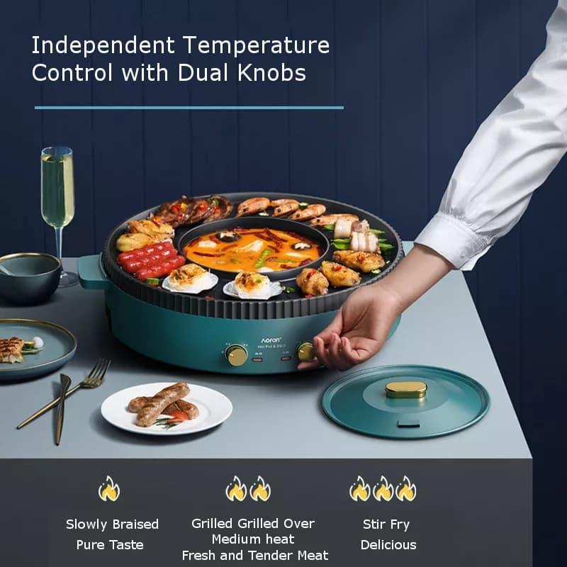 HotPot BBQ Pan  ‎2in1 -جهاز ‏الباربيكيو ‏٢في١ ‏ image 4