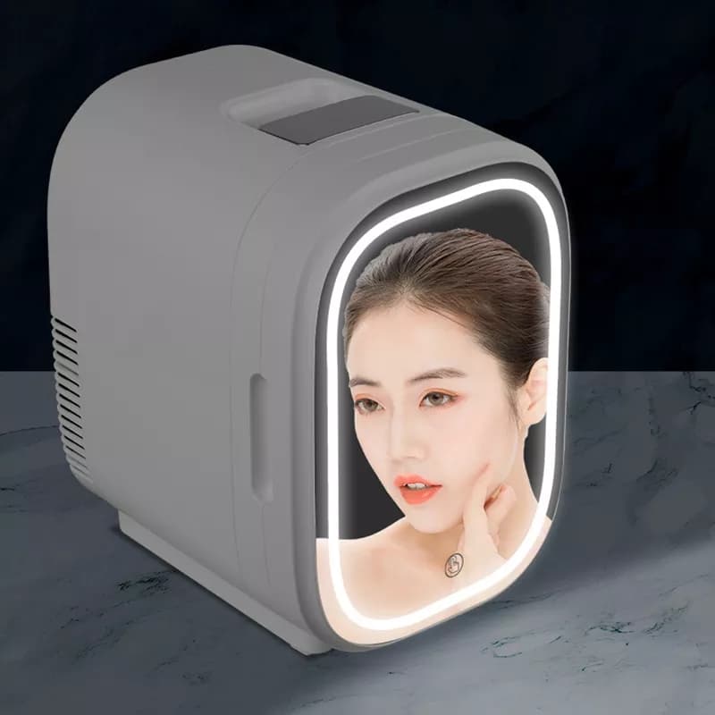 Makeup Mini Fridge ‎8L ‎with ‎LED ‎Mirror- ثلاجة ‏المكياج ‏وغيرها image 2