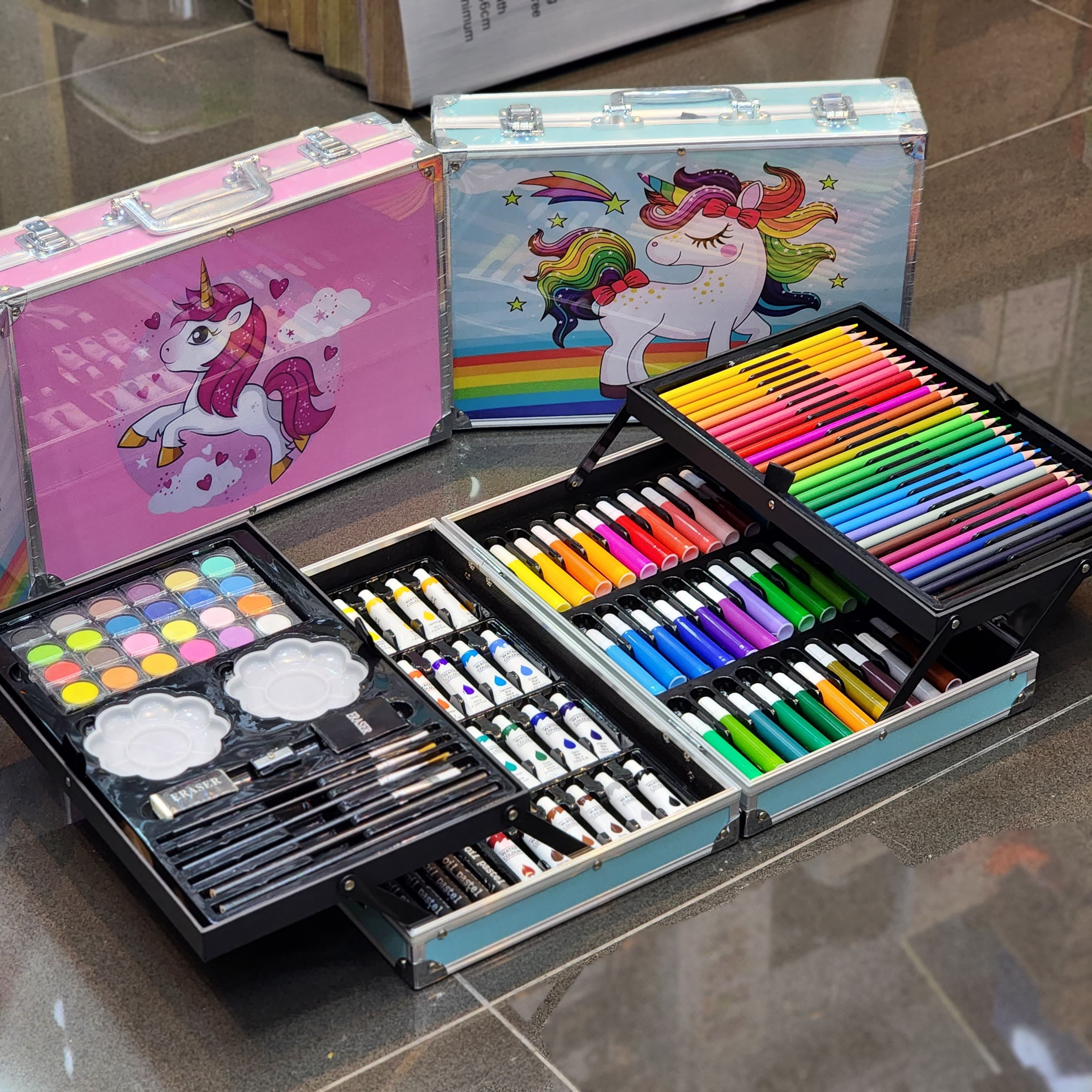 145pcs Colouring&Painting Set ‎- مجموعة ‏كاملة ‏للتلوين ‏والصباغة image 5