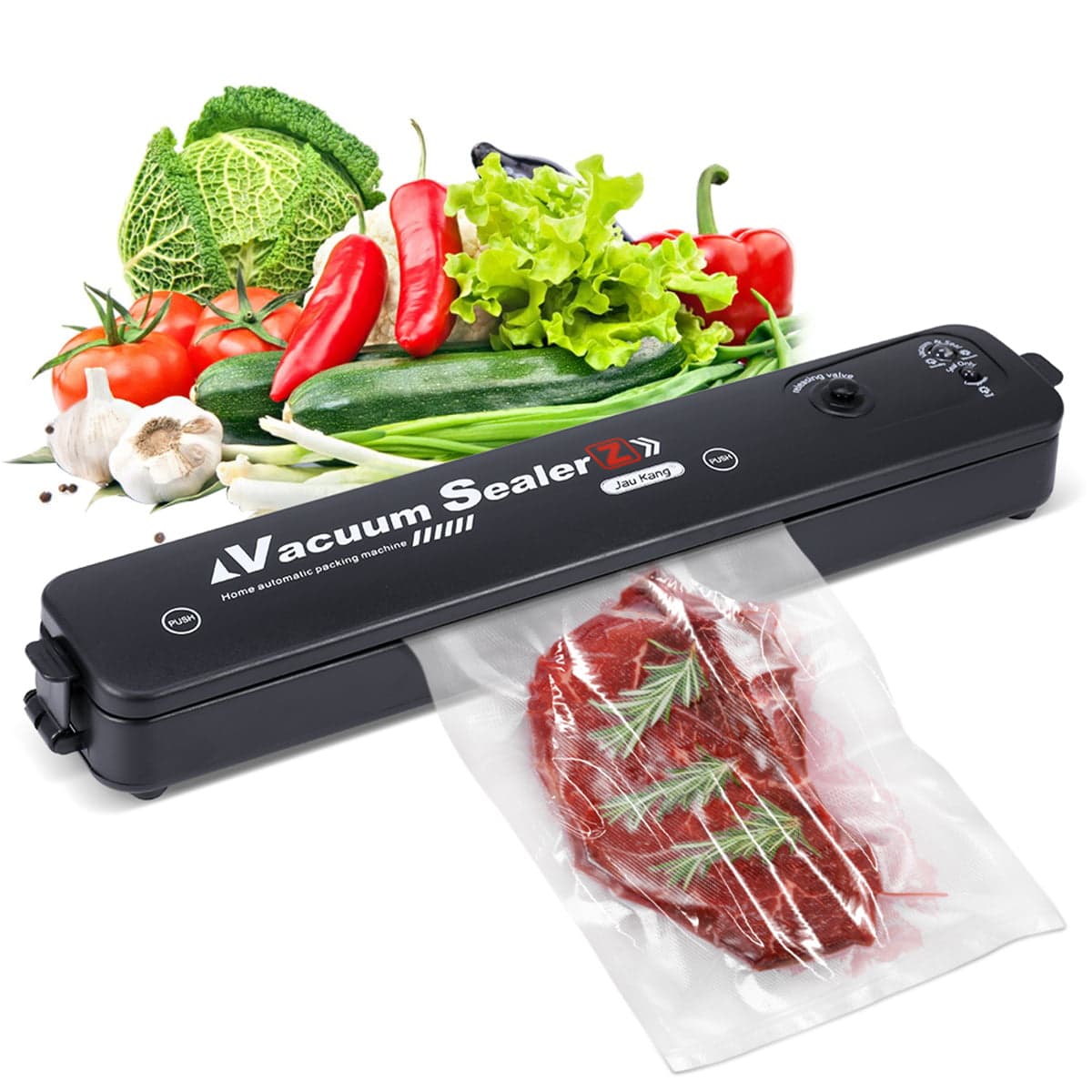 Vacuum Sealer with ‎100 ‏Free bags ‎- جهاز ‏شفط ‏هواء ‏مع ‏١٠٠ ‏كيس ‏مجانا image 2
