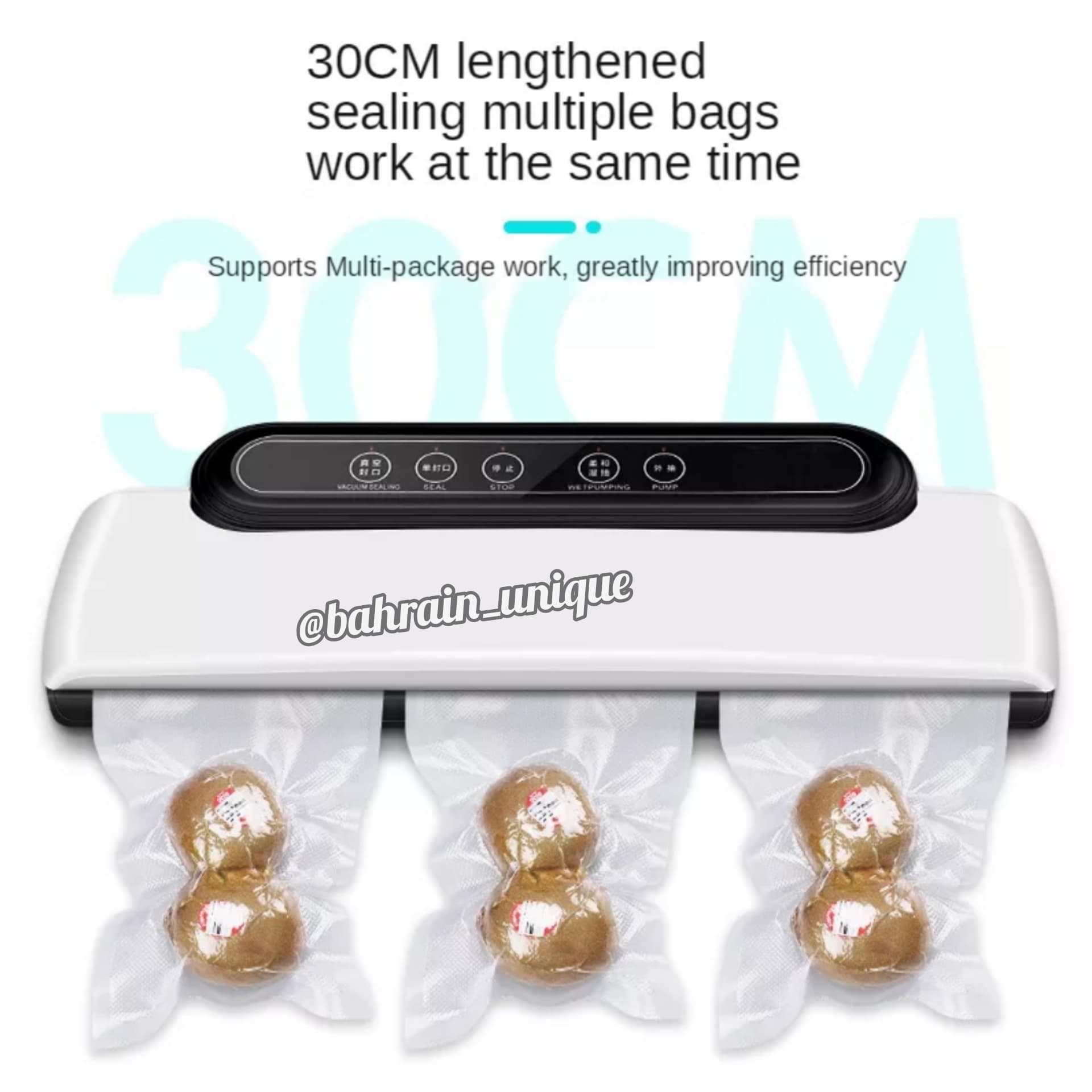 Food Vacuum Sealer ‎(100 ‏free ‎bags ‎)- ‏جهاز ‏حفظ ‏الطعام image 2