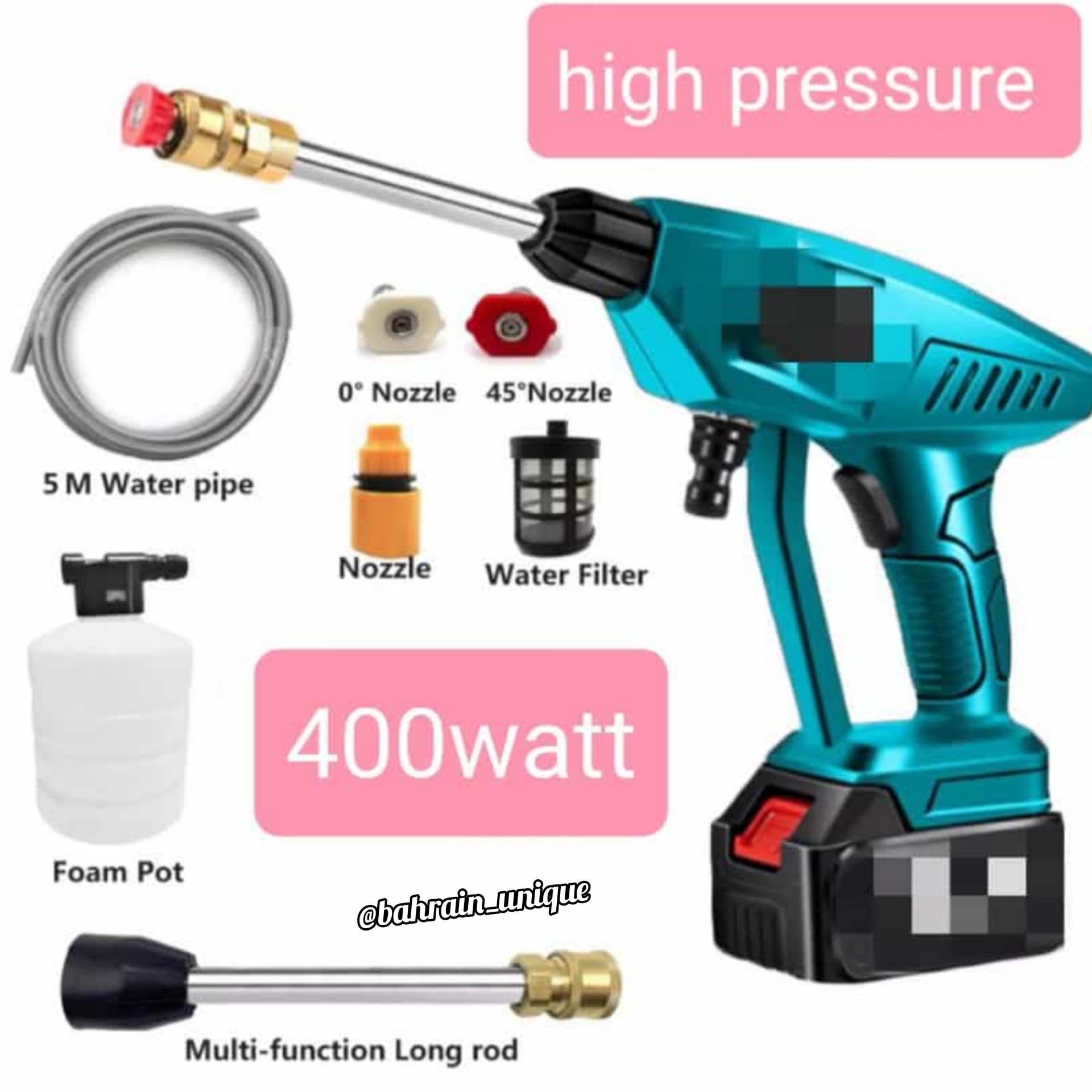 Upgraded Wireless Car washer ‎- مضخة ‏لاسلكية ‏المطورة