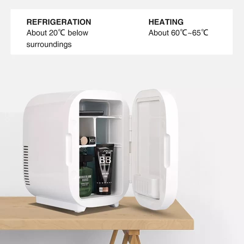 Makeup Mini Fridge ‎8L ‎with ‎LED ‎Mirror- ثلاجة ‏المكياج ‏وغيرها image 3