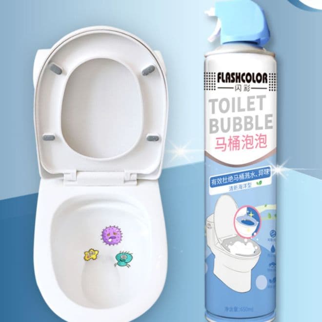 Toilet Bubble Spray Foam ‎- رغوة ‏تنظيف ‏وتعقيم ‏الحمامات image 2