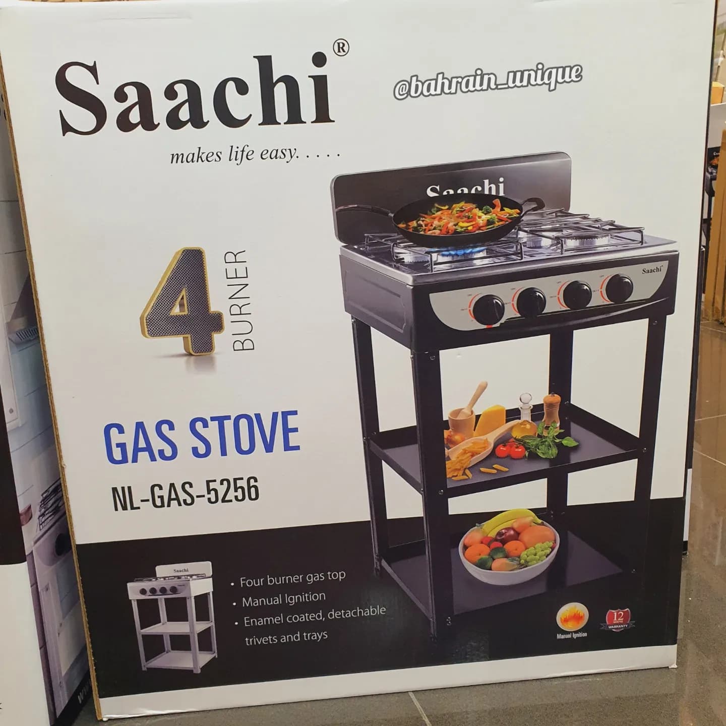 Saachi Gas Stove W/stand 5256 - موقد ‏غاز image 2