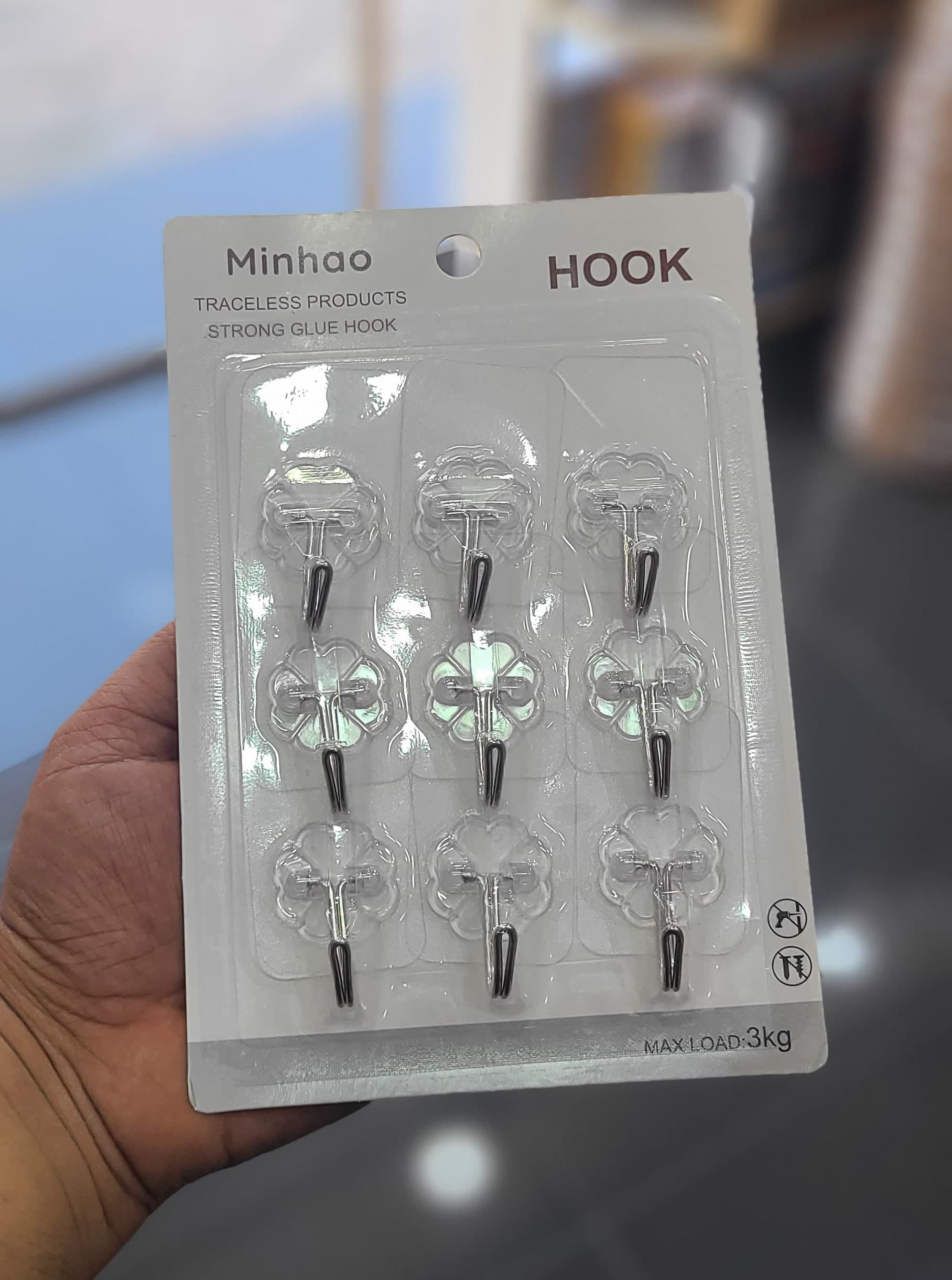 Hooks Sticker ‎9 ‏pcs ‎- التعليقات اللاصقة