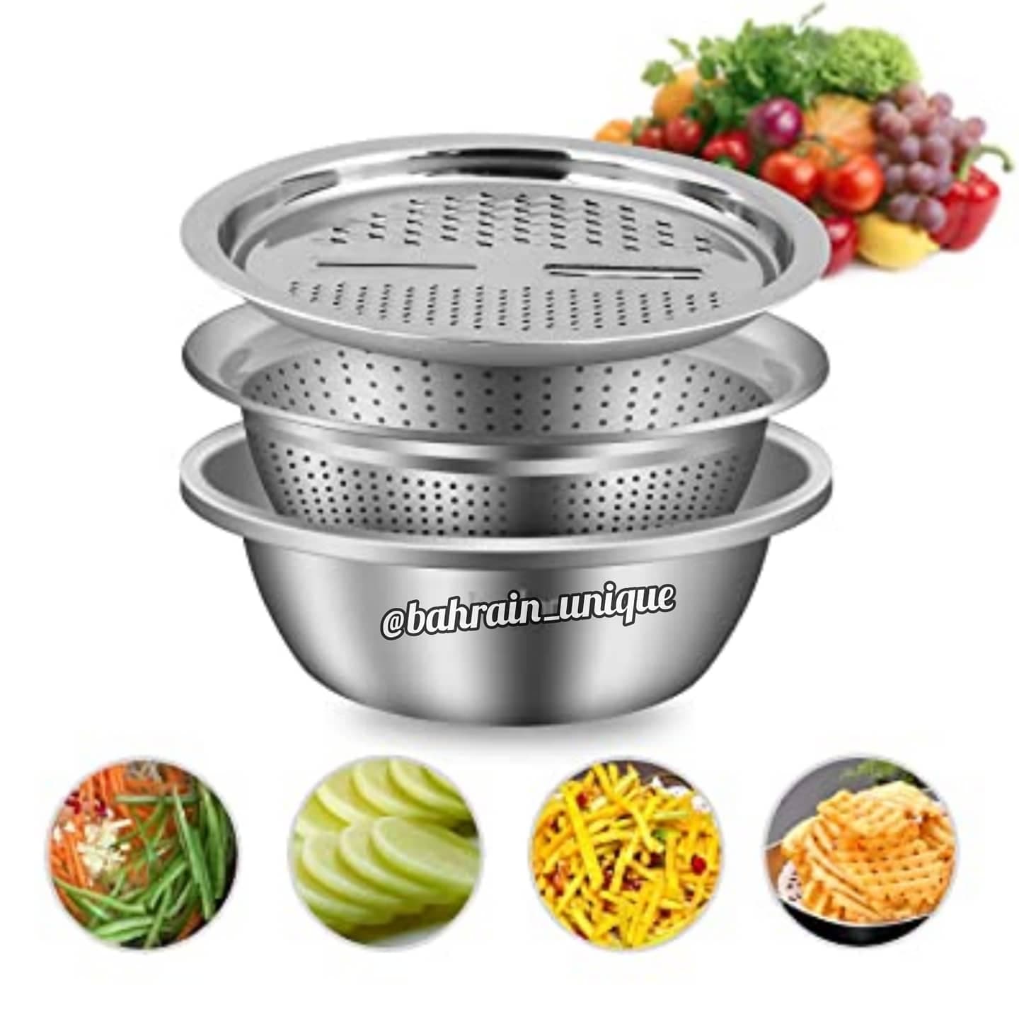 3in1 Stanless Steel Vegetable Cutter