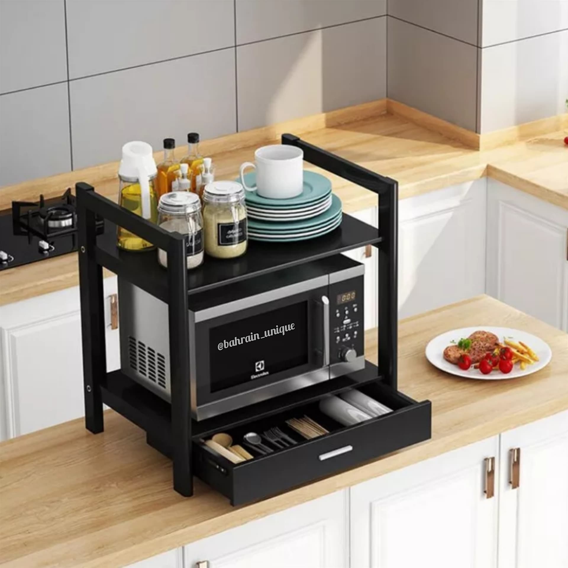 Microwave Stand with Drawer ‎- ‏ستاند ‏المايكرويف ‏مع ‏درج image 2