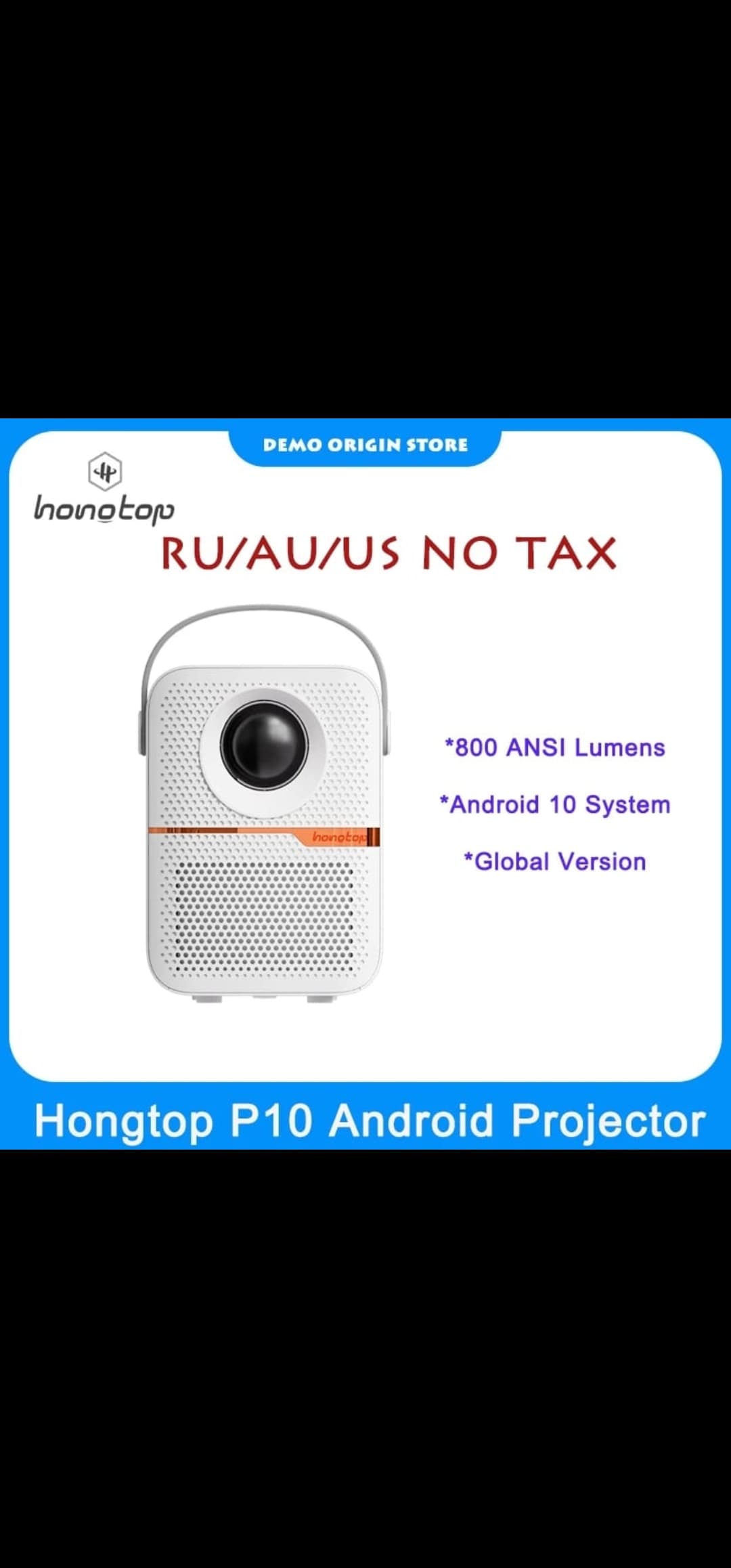 New protable ‎4K Projector P10 - بروجكتر ‏متنقل ‏ image 4