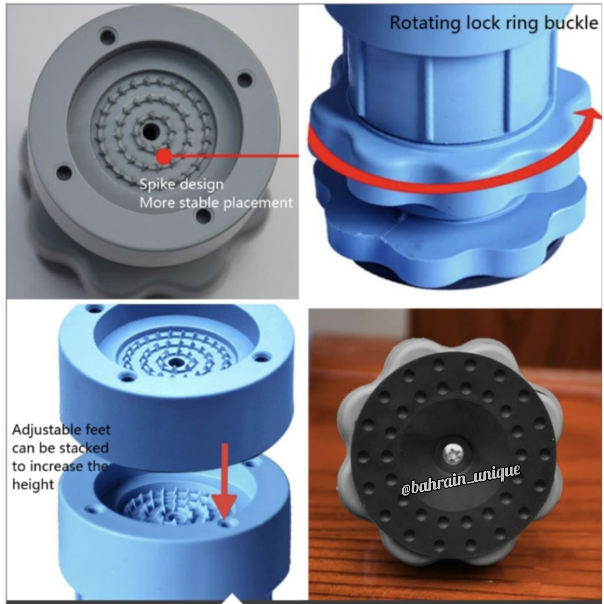 4pcsAnti Shaking Base with 9.5CM Height image 4