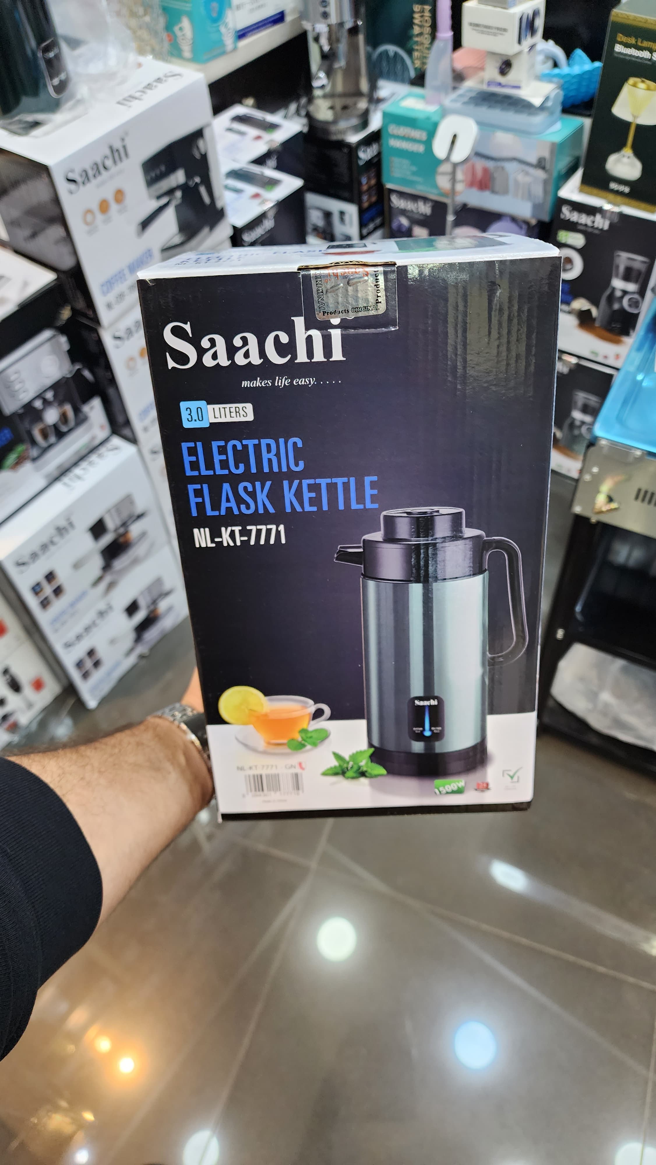 Saachi Electric Flask Kettle ‎- الدلة ‏الكهربائية