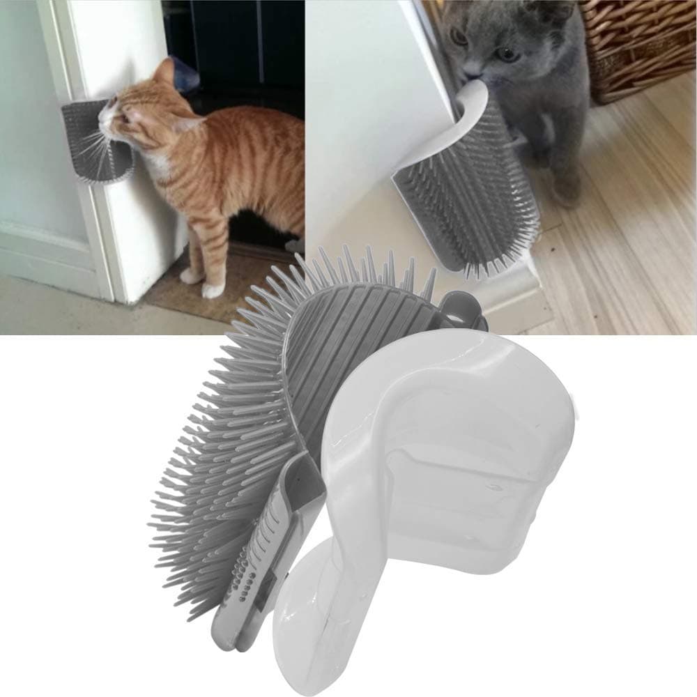 Cat Self Groomer Wall Brush ‎- لصقات ‏زوايا ‏للحيوانات image 2