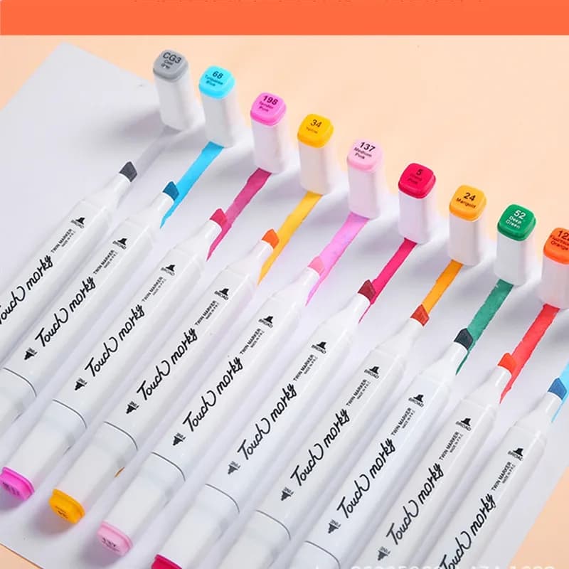 80pcs Double Head Marker ‎- ٨٠ ‏قطع ‏الوان ‏مختلفة image 8
