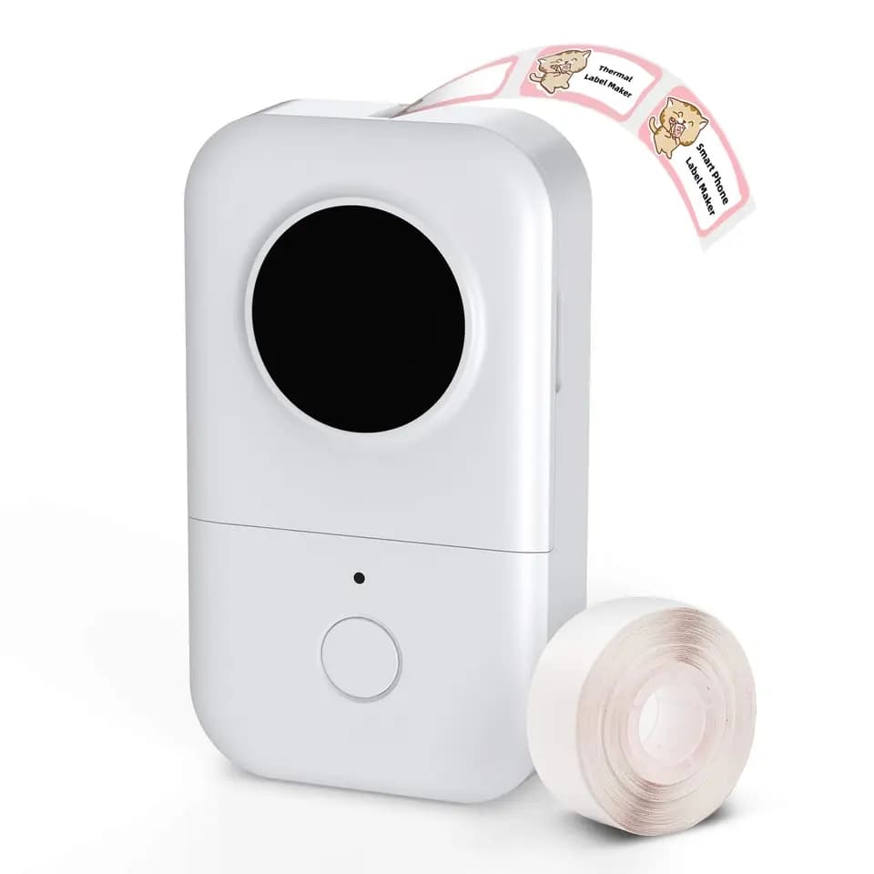 Phomemo D30 ‏Label Printer with ‎630 ‏free labels ‎+ طابعة ‏الستيكرات