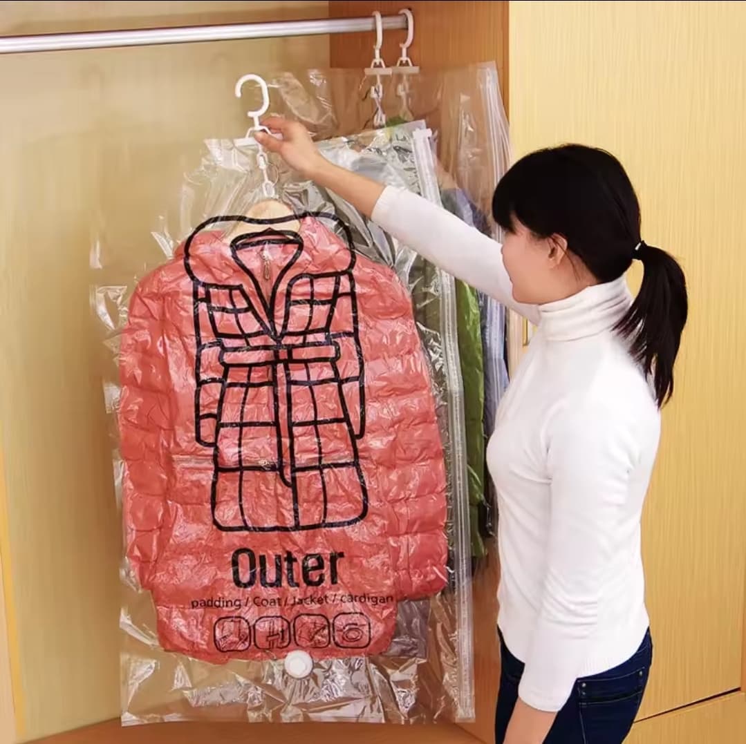 Vaccume Clothing Storage Bag ‎- اكياس ‏شفط ‏للتخزين