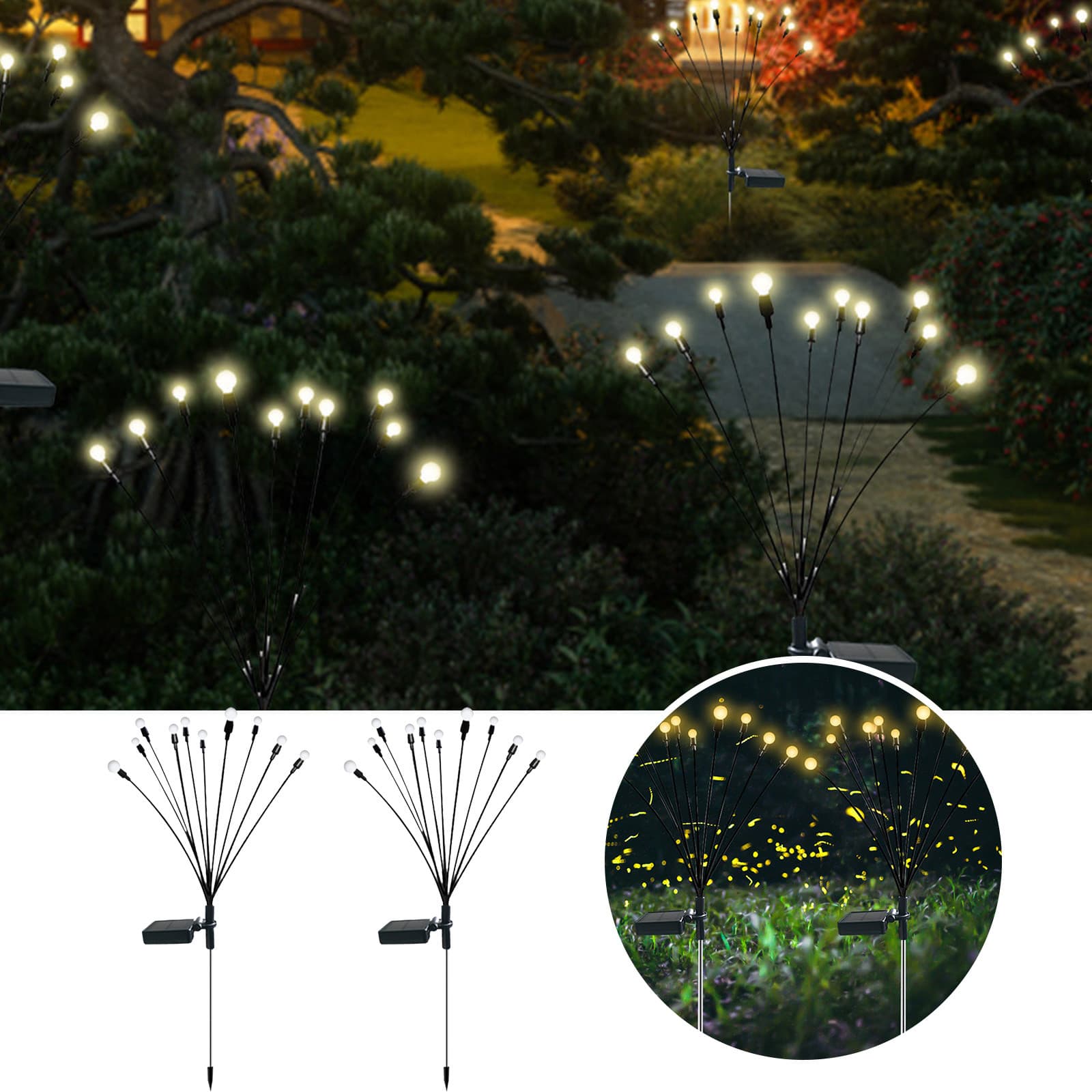 2pcs Garden Solar Light ‎- حبتين ‏اضاءات ‏بالطاقة ‏الشمسية image 7
