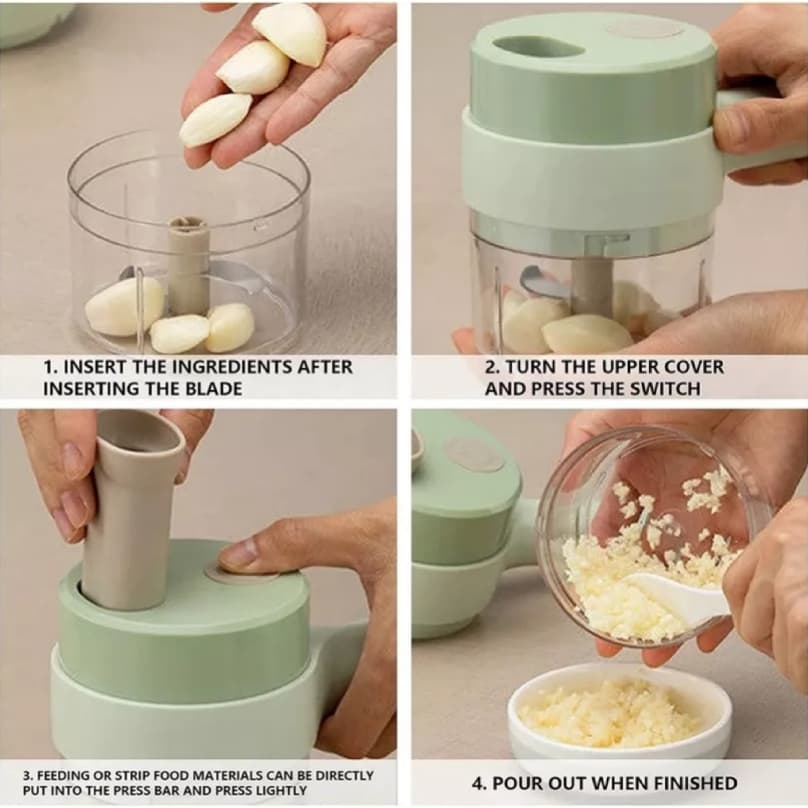 Handheld Vegetable ‎4in1 - فرامة ‏بالشحن image 10