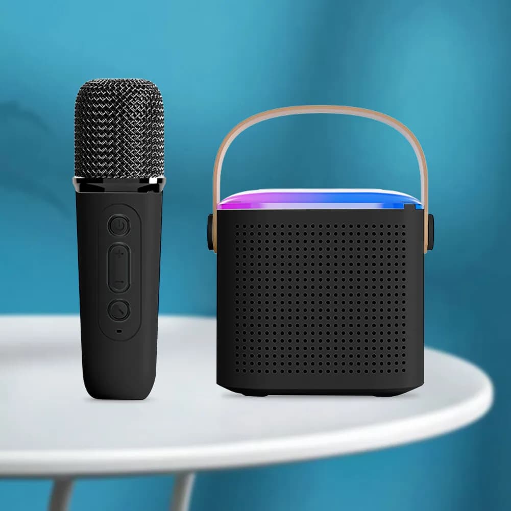 Karaoke Speaker with ‎2 ‏Mic ‎- جهاز ‏كاريوكي ‏مع ‏٢ ‏مايك image 5