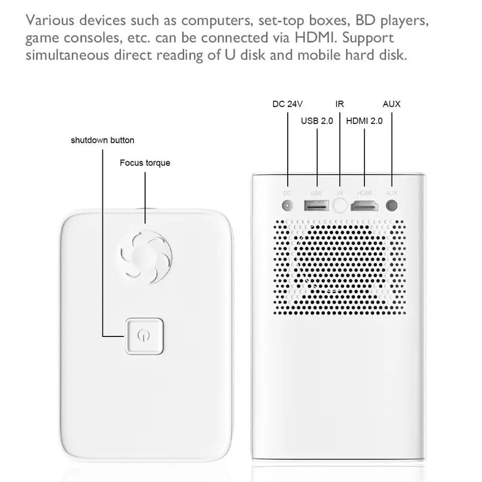 Portable ‎4K Projector S30 - بروجكتر ‏متنقل ‏ image 3