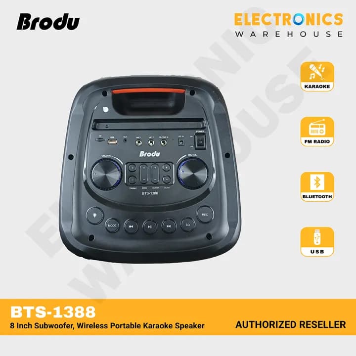 Brodu Subwoofer Speaker ‎8" - سماعة ‏متنقلة image 4