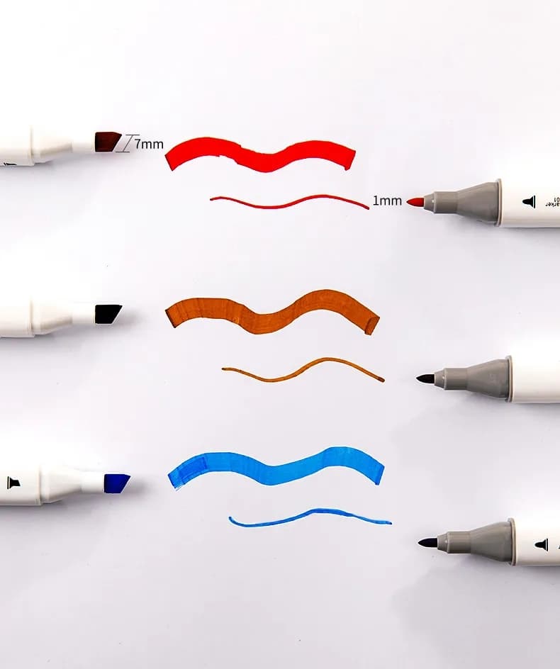 80pcs Double Head Marker ‎- ٨٠ ‏قطع ‏الوان ‏مختلفة image 2