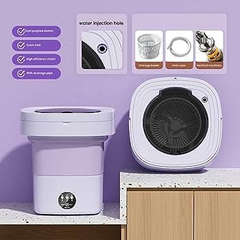 Portable ‎9L Washing ‎& ‏dryer  ‎- غسالة ‏ونشافة ‏٢في١ image 3