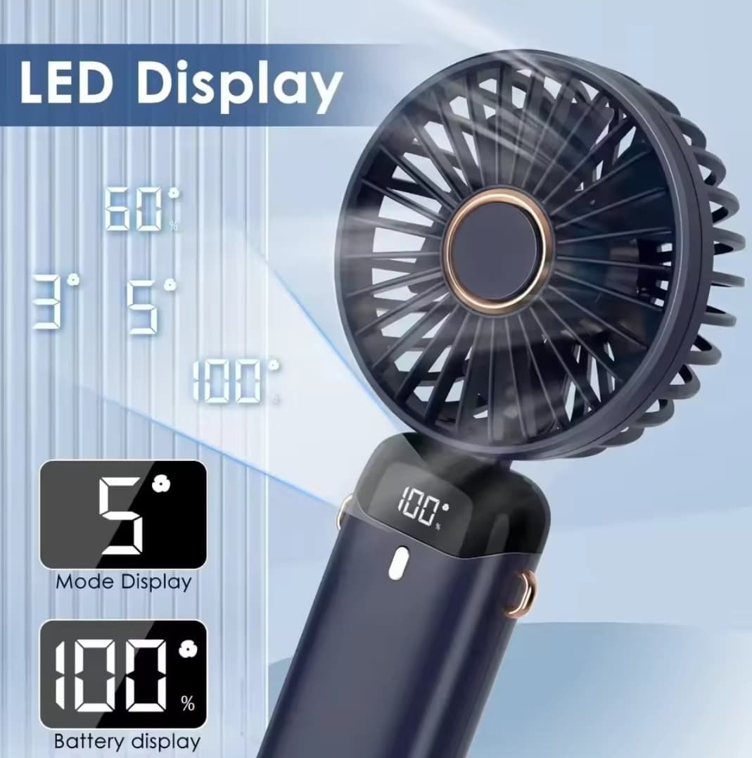 5 ‏Speed portable Fan ‎- مروحة ‏متنقلة image 3