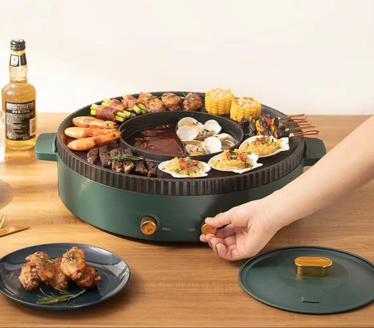 HotPot BBQ Pan  ‎2in1 -جهاز ‏الباربيكيو ‏٢في١ ‏