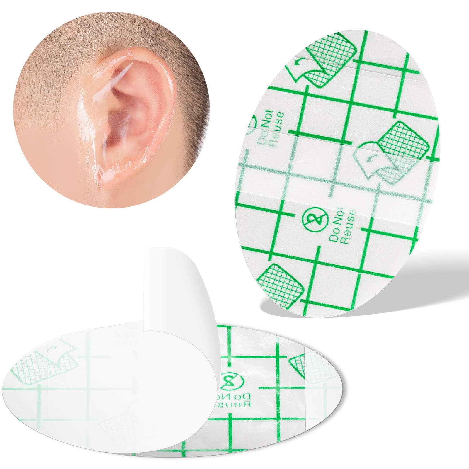 20pcs Waterproof Ear Stickers ‎- لاصقات ‏حماية ‏الاذن ‏20 ‏حبة image 2