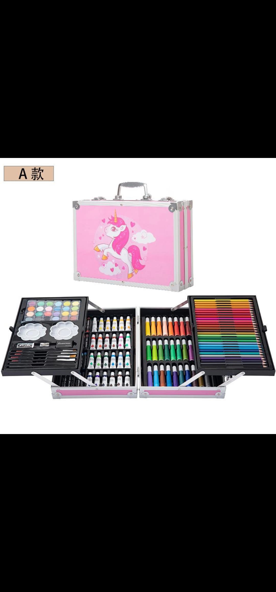 145pcs Colouring&Painting Set ‎- مجموعة ‏كاملة ‏للتلوين ‏والصباغة image 3