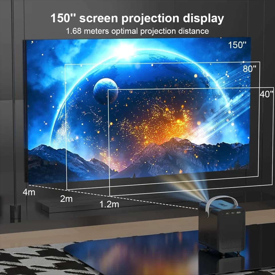 New protable ‎4K Projector P10 - بروجكتر ‏متنقل ‏ image 7